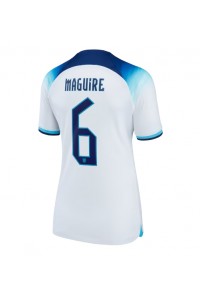 Fotbalové Dres Anglie Harry Maguire #6 Dámské Domácí Oblečení MS 2022 Krátký Rukáv